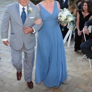 steel blue bridesmaid dresses david's bridal